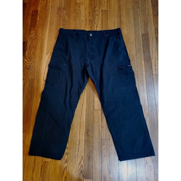 Wrangler Other - EUC Wrangler Pants Men 42x30 Black Relaxed Cargo Utility Authentic Issue